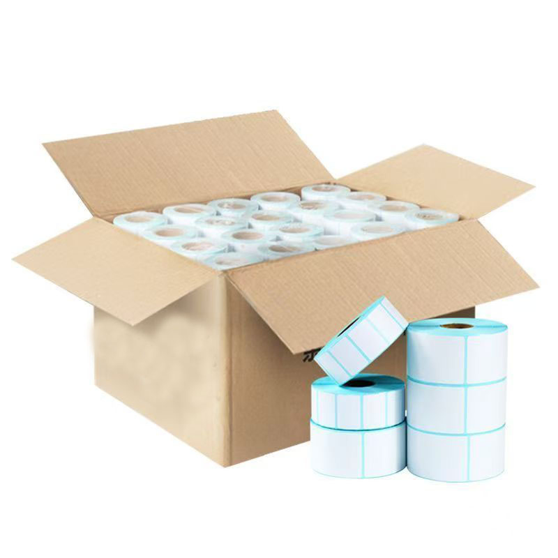 White Three-Proof Thermal Self-Adhesive Label Sticker Paper for Supermarket (customizable in size)
