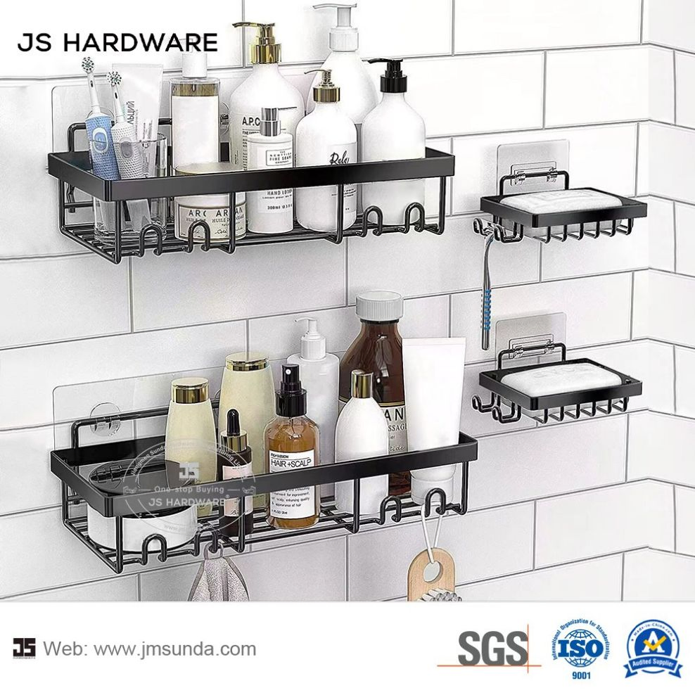 Factory Supply Washroom Fittings Iron Material Bathroom Shelf