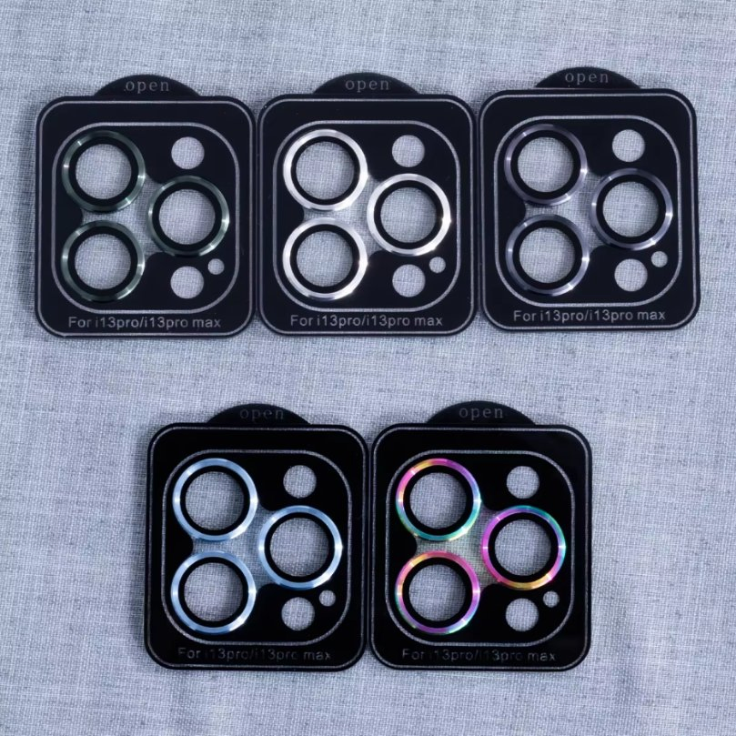 Mobile Phone Lens Protector for iPhone for Xiaomi for Samsung Metal Ring Lens Glass CD Line