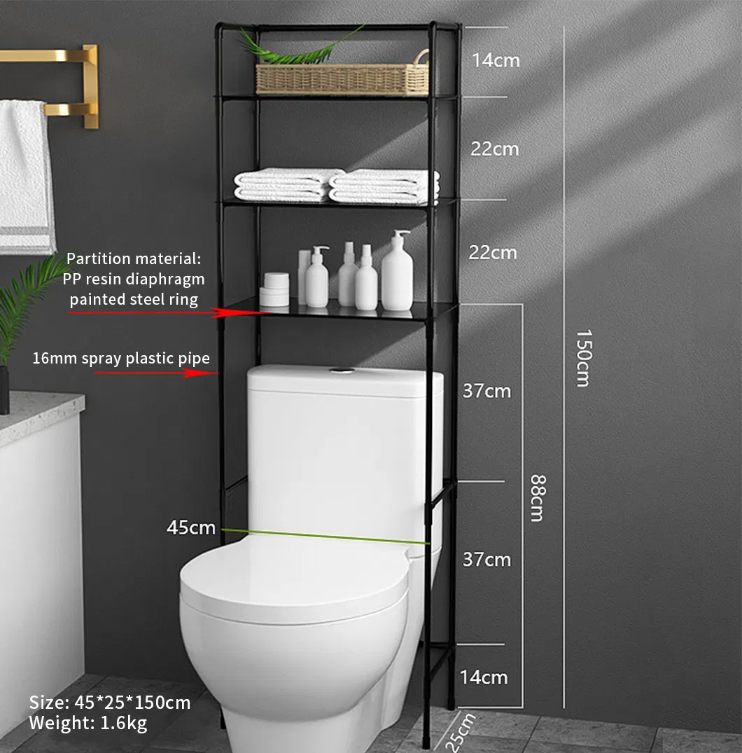 Shelf Store Metal Display Rack Hot Selling Household Chrome Wire Shelving Storage Rack for Bathroom