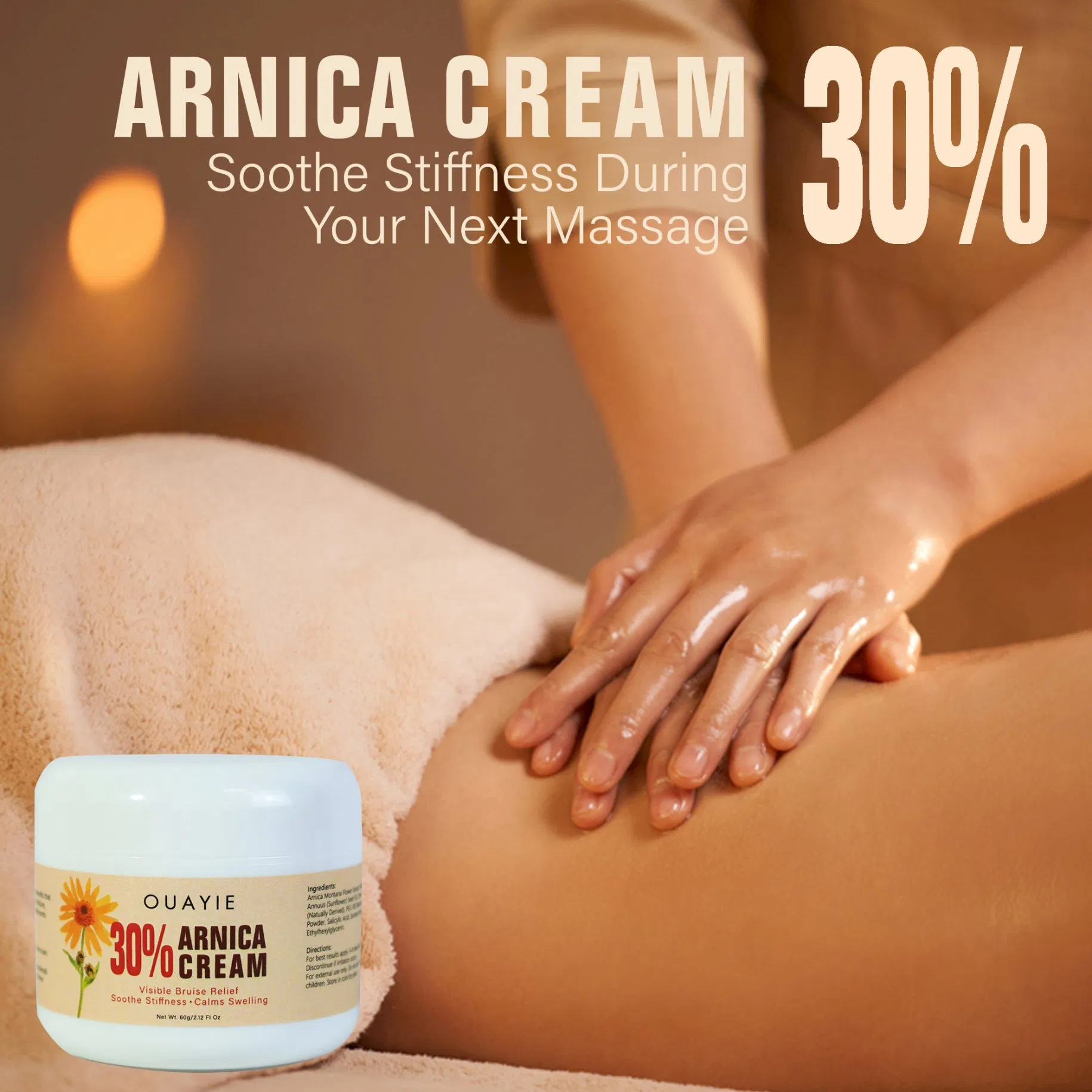 Beauty Cosmetics Soothing Moisturizing Bruise Relief Mountain Gold Car Flowers Cream