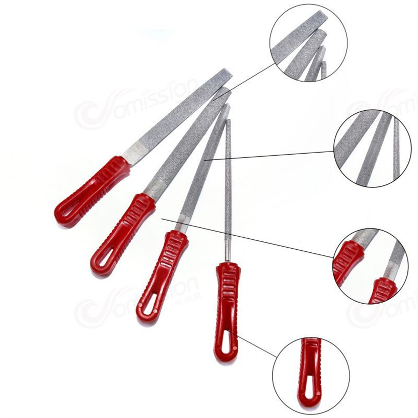 Multifunctional Diamond Files Set for Polishing Applications Triangle Diamond Files
