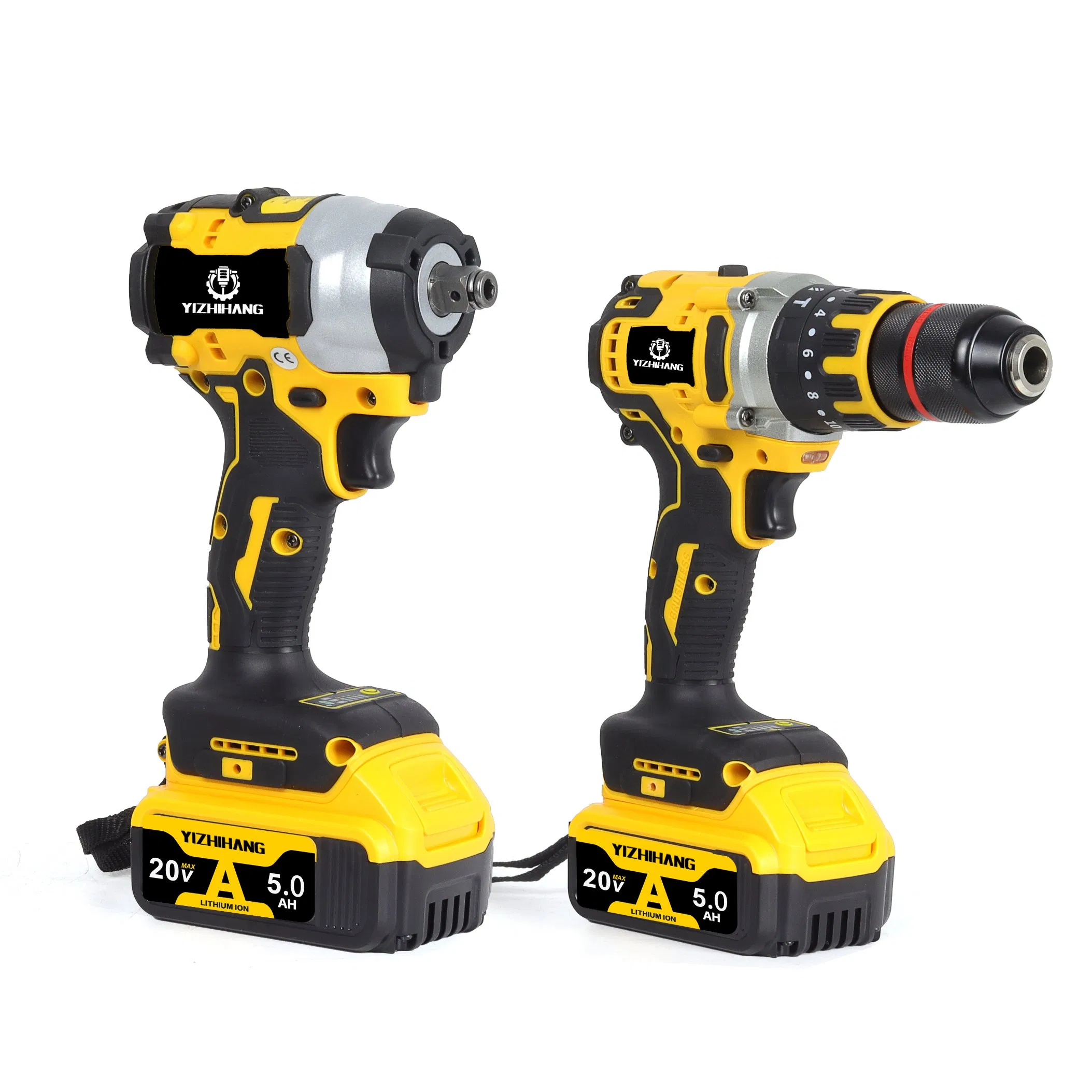 20V Power Combination Kit Battery Powered Impact Drill Wrench Angle Grinder Hammer Drill Tool Set