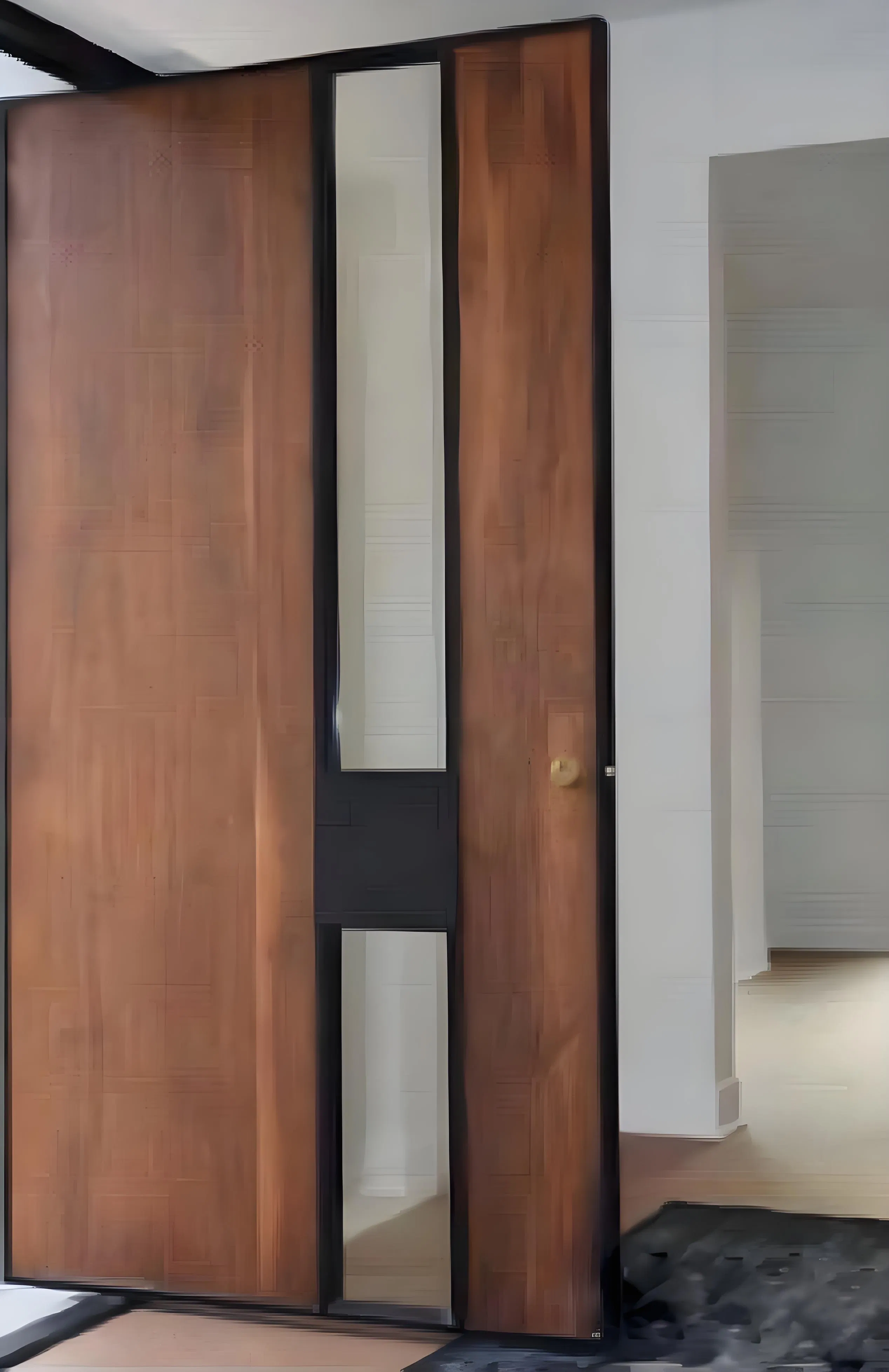 Heavy Duty Solid Wood Security Door for Exterior Use