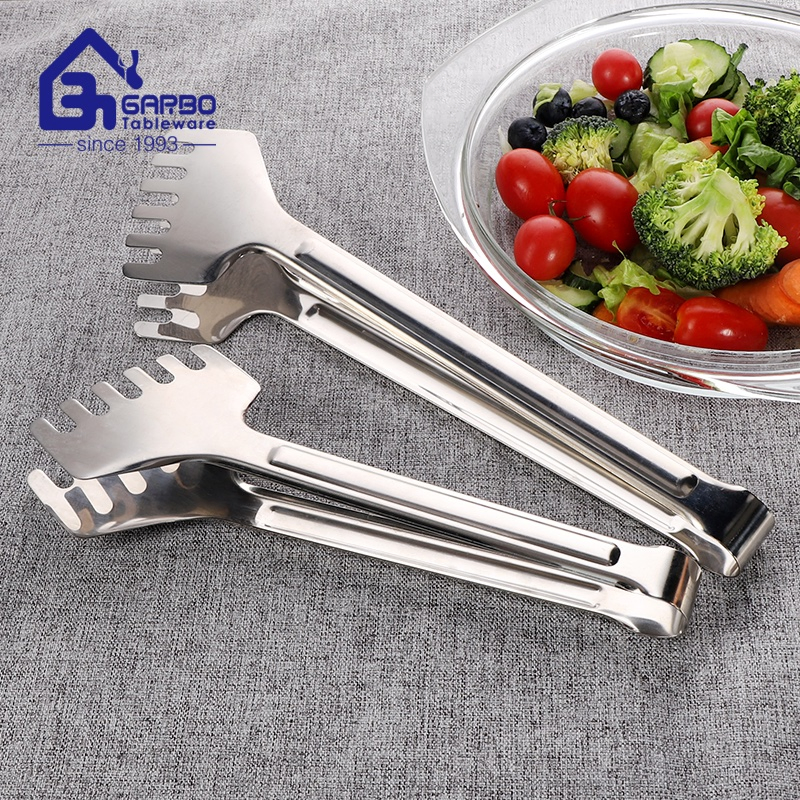 China Factory Wholesale Stainless Steel Multi-Function Food Serving Tongs Steak Tongs Bread Tongs Foods Tongs Kitchen Tools Cookware Tableware