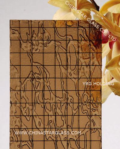 6mm Tinted/Colored/Clear Anti-Fire/Fire Rated/Safety/Fireproof Wired Patterned Glass for Building/Indoor Partitions/Bathroom Doors/Windows