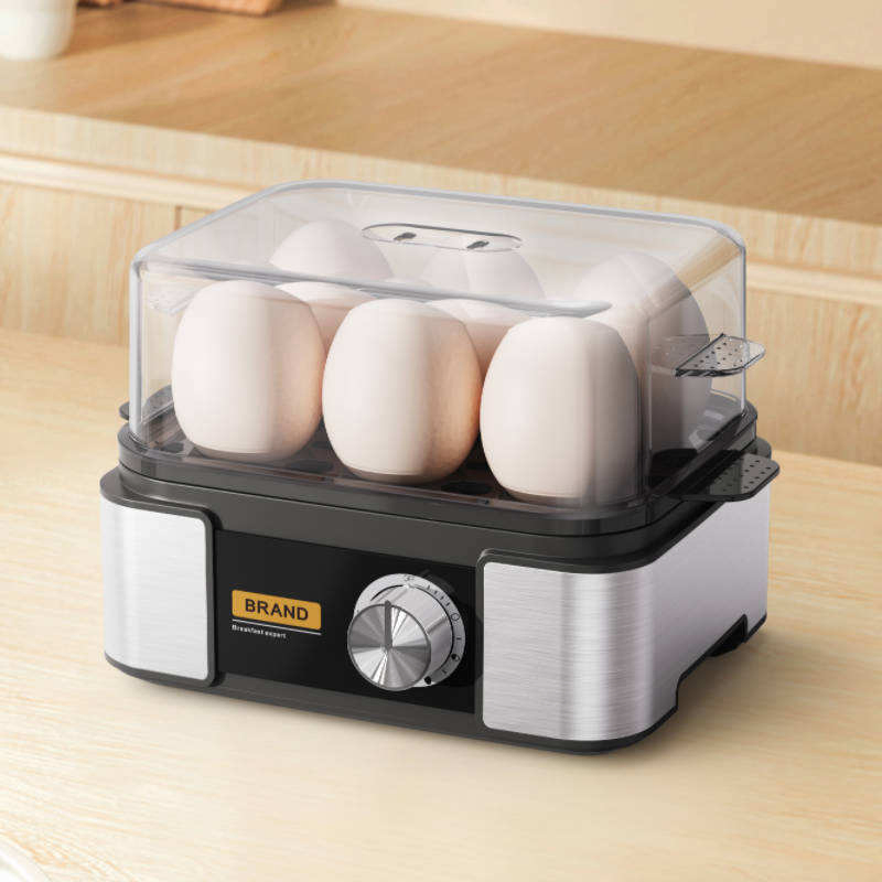 6-Egg Electronic Egg Boiler with Timer, Anti-Dry, Precise Doneness & Multi-Function Cooker