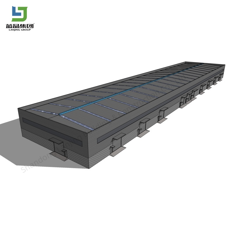 Prefab Workshop Customized Green Light Steel Structure Building Workshop Metal Workshop Industrial Workshop