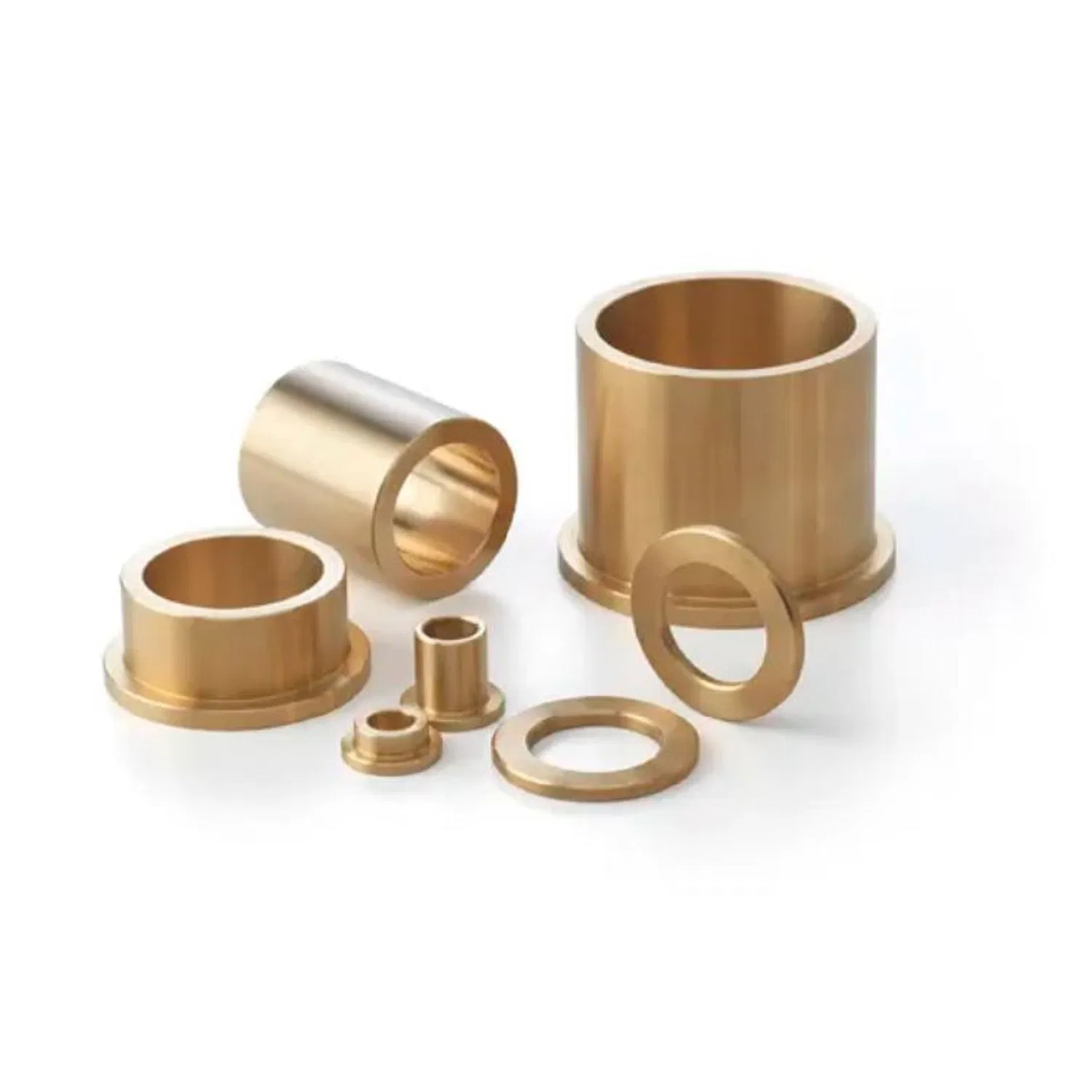 Custom Powder Metallurgy Sinterizado Metal Sintered Flanged Bushings Steel Sleeve Bearing Bush
