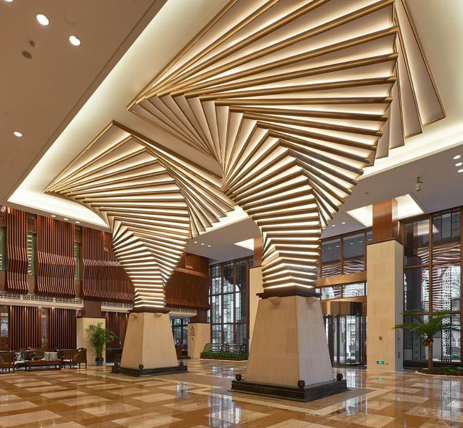 Construction Profile Aluminum Cylindrical Decoration for Building