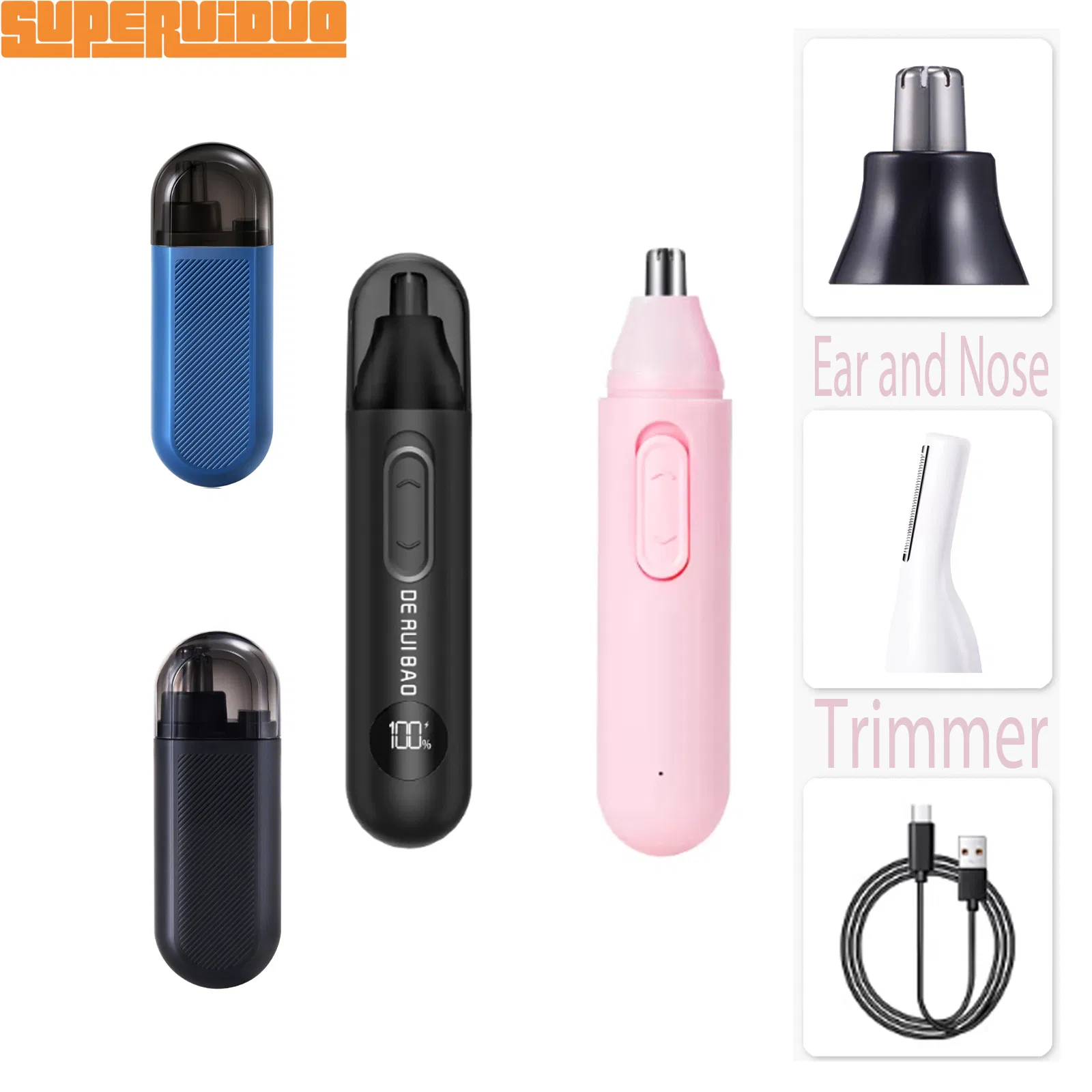 Digitalized Battery Life Management Nose Hair Trimmer
