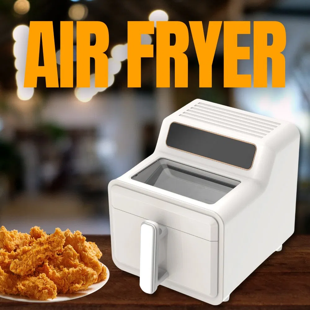 Electric Digital Air Fryer Multi-Function Visual 7L Square Household Cooker Without Oil and Easy to Clean