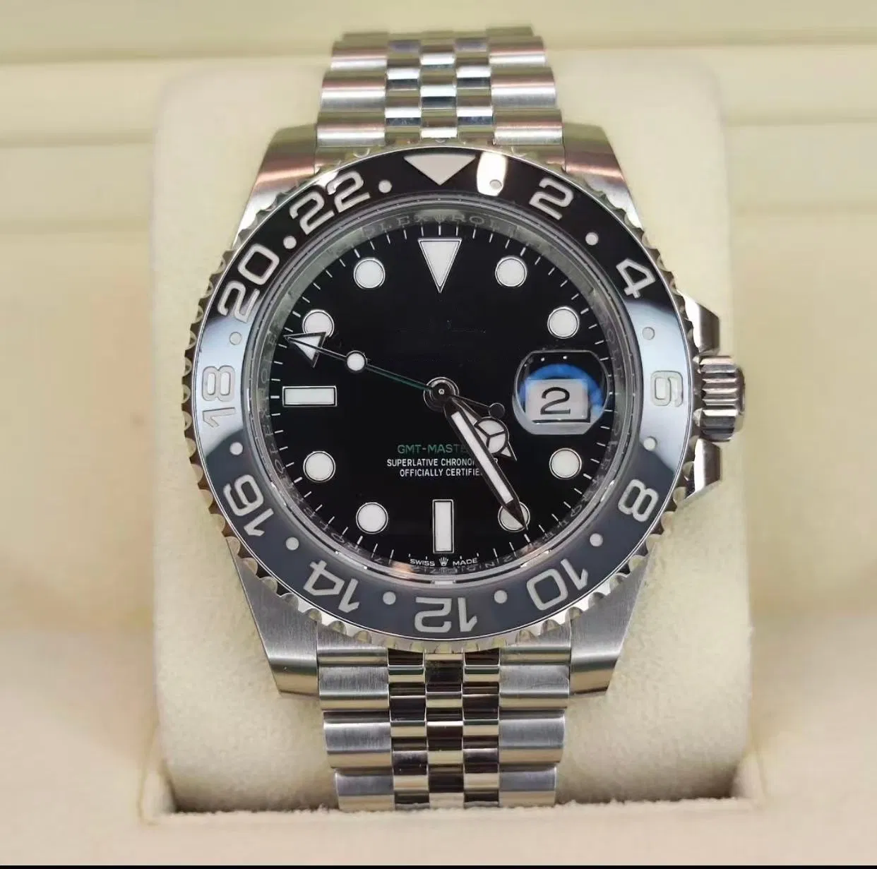 Triangular Groove Double-Sided Rotatable Bezel, 40mm Men's Automatic Watch, Men's Super Clone Watch