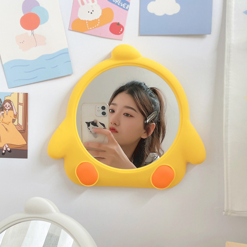 Internet Celebrity Chick Can Hang Student Dormitory Cartoon Desktop High-Definition Makeup Mirror