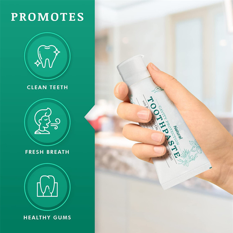 Natural Vegan Toothpaste for Cavity Protection of Teeth and Gums Fresh Breath