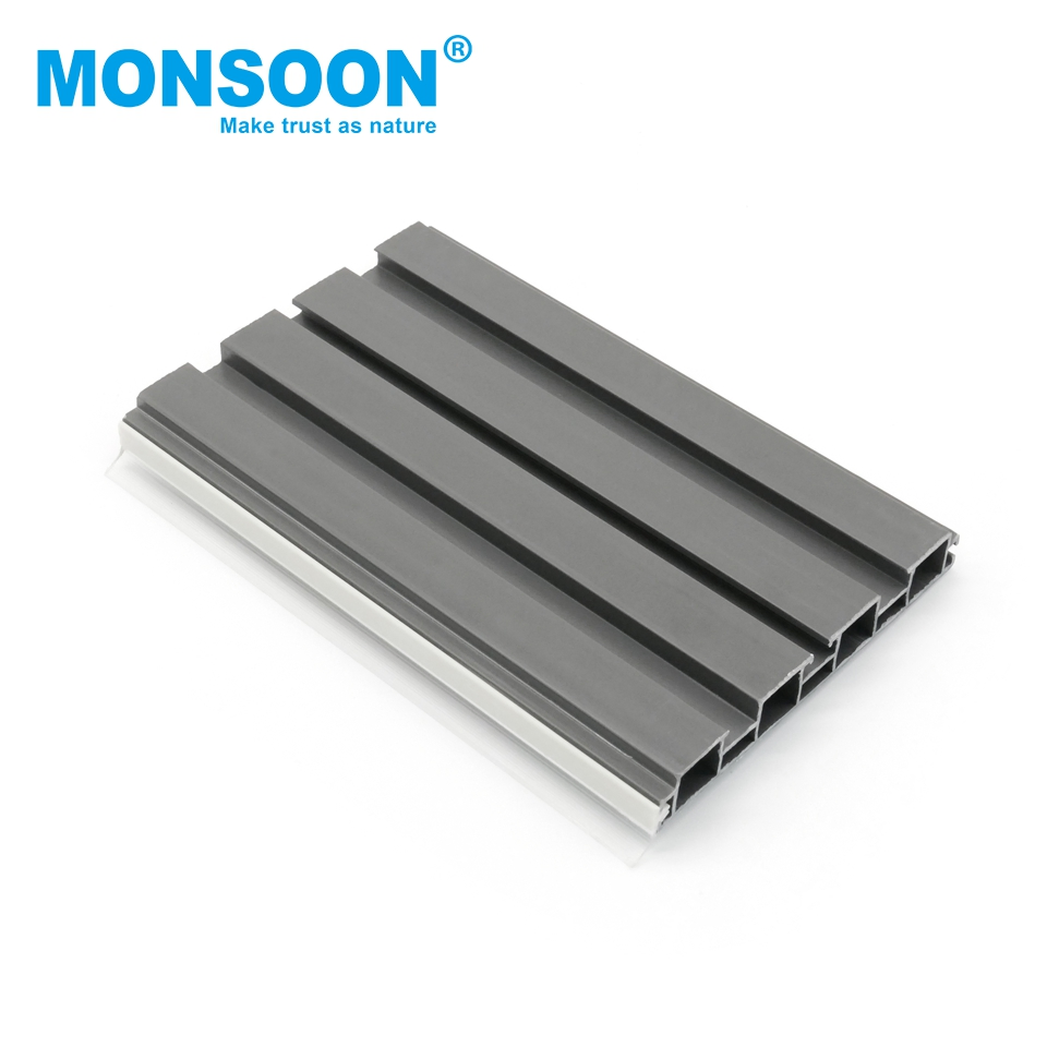 Hardware Accessories Durable Wood-Grain Wall Panel 50*12mm Withe Black Aluminum Alloy Floor Baseboards Skirting Board