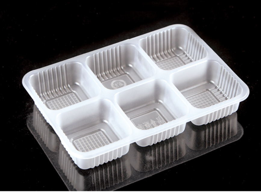 Food grade clear PP  blister plastic snack tray for bakery