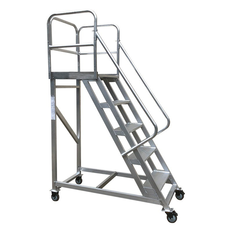 Warehouse Climbing Ladder Mobile Platform Mobile Metal Stairs Tools for Construction