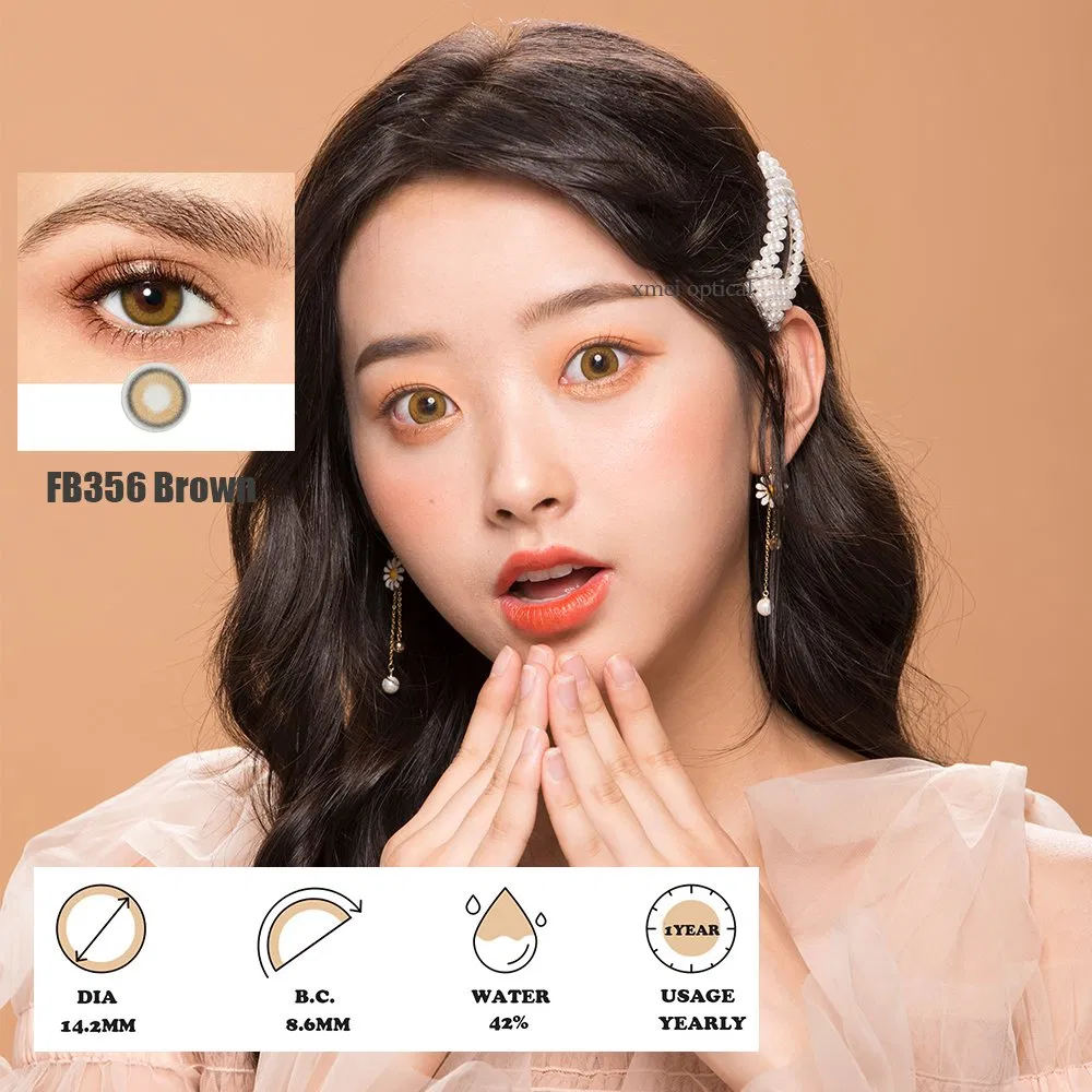 Asian Women Beauty Eye Colored Contact Lenses