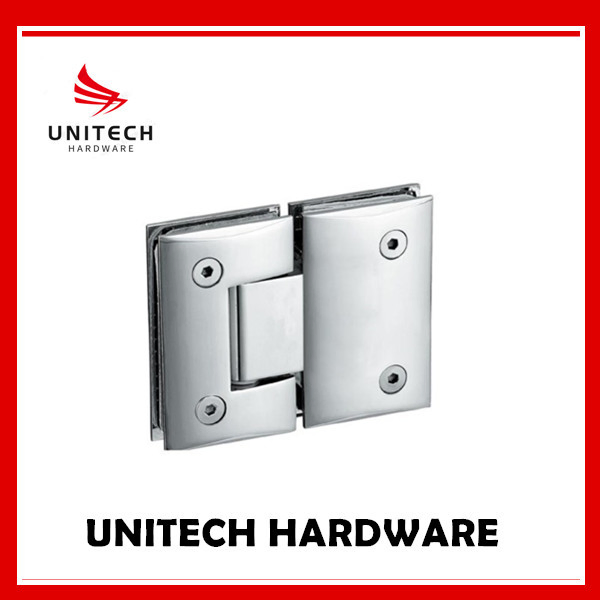 Stainless Steel 304 / Brass Shower Door Hinge 180 Degree Glass Door Clamp