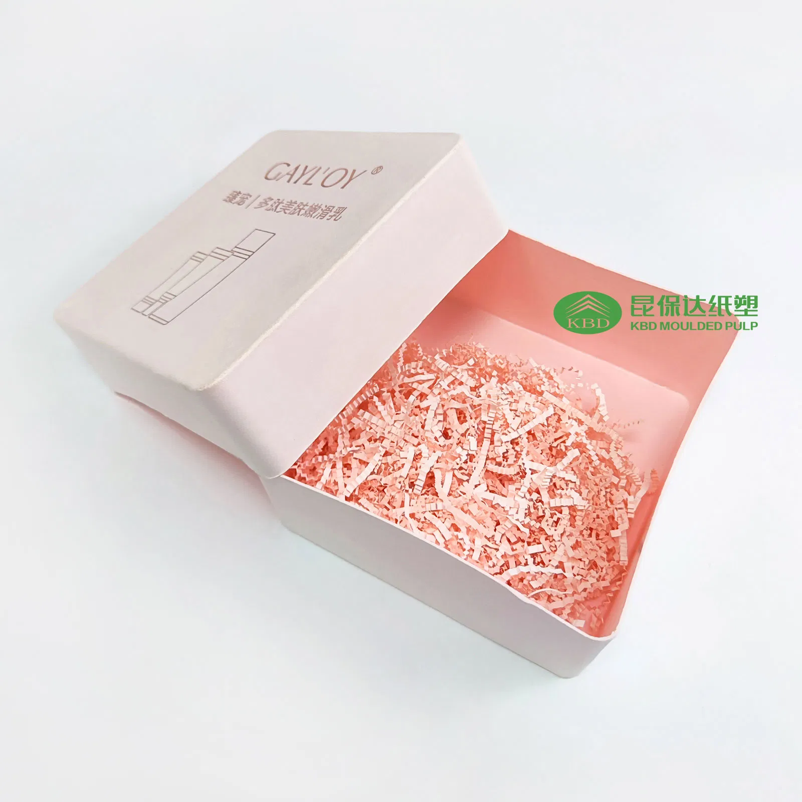 Kbd-Sustainable Pink Pulp Gift Box Set Featuring Hot-Stamped Design for Skincare