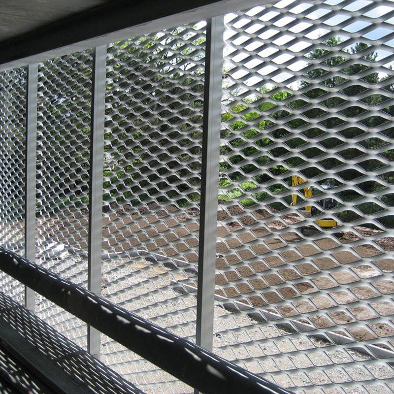 Aluminum Powder Coated Expanded Metal Mesh for Exterior Wall Cladding Facade Building Partition Ceiling Roofing Ventilation Decorative Security Indoor Outdoor