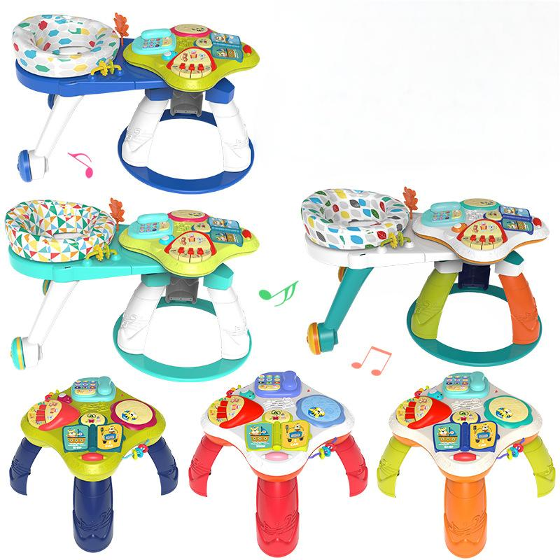 Hot Selling New Baby Multifunctional 3 in 1 Game Learning Table Walker