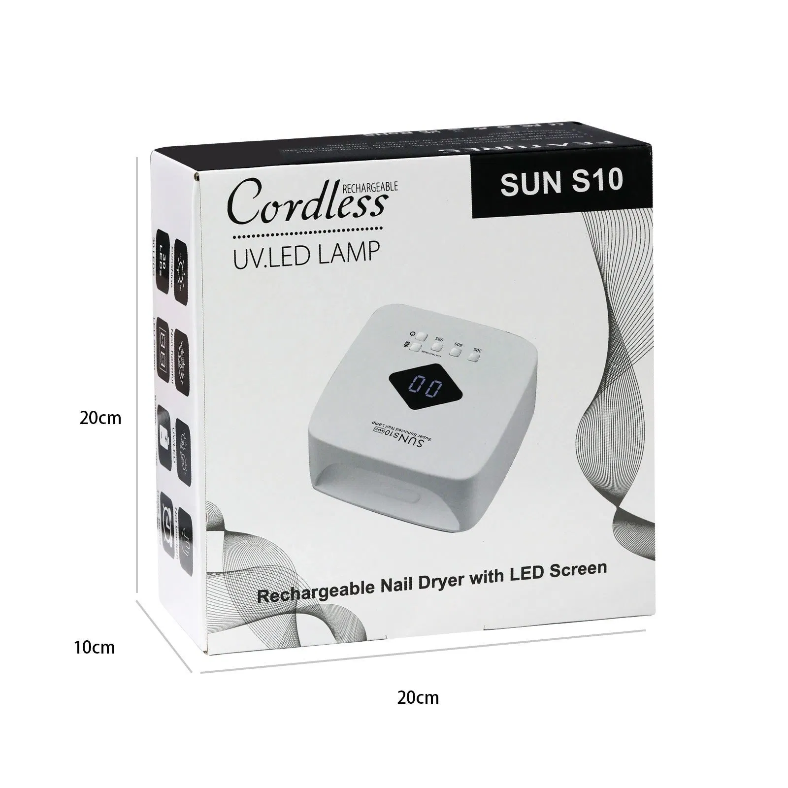 Newest S10 Wireless Electricity Storage Nail Lamptherapy Machine with Automatically Senses High-Power Quick-Drying Nail Dryer. I How Are You Doing
