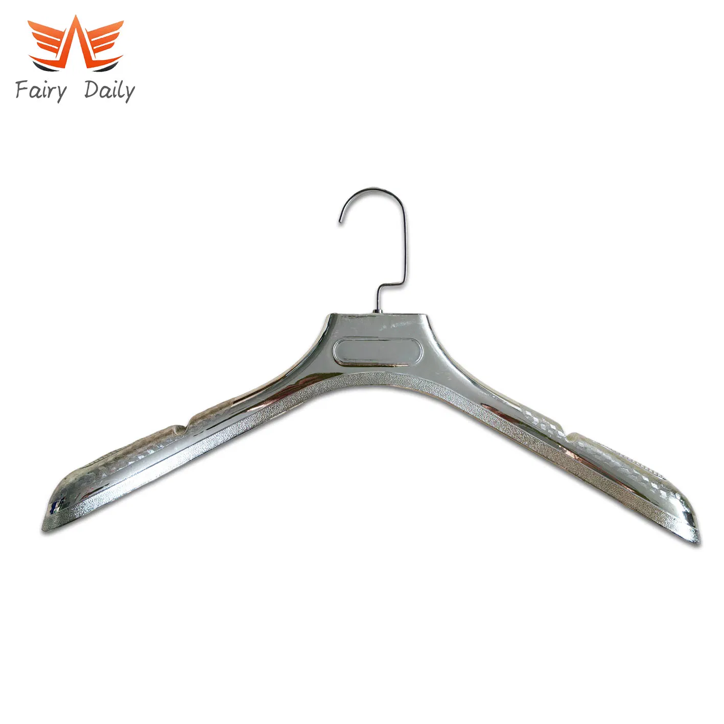 Factory Price Luxury Durable Silver Custom Color Plastic Clothes Hangers for Shops