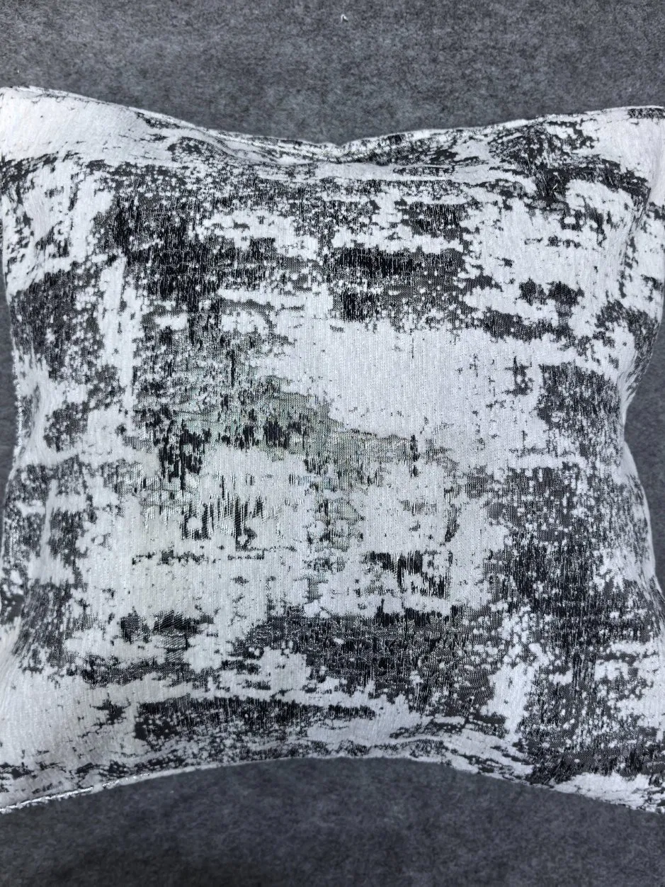 Metallic Chenille Pillow Cover Jacquard Cushion Cover