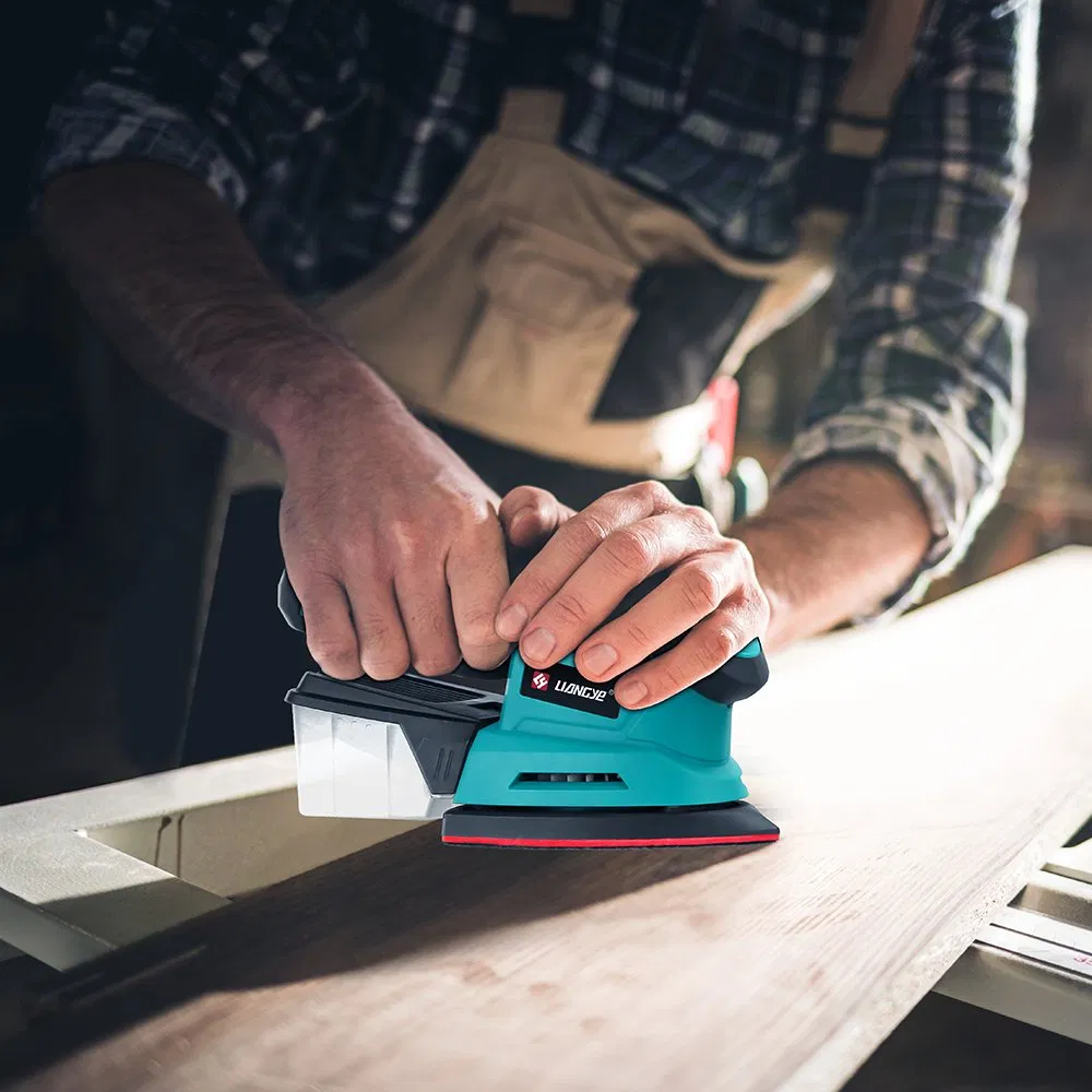 Liangye Battery Power Tools 20V Cordless Electric Palm Sander for Wood