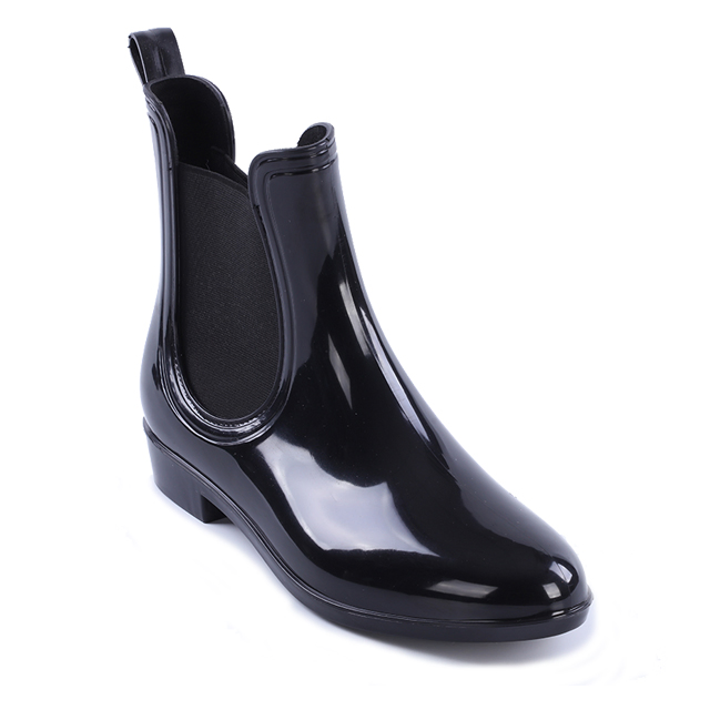 2021 Manufacturer Shiny Latest Cheap Ladies Ankle Boots for Women Rain Boots Ladies