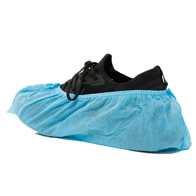 Disposable Medical PP Non Woven Shoe Cover Anti Slip Plastic PE CPE Boot Covers