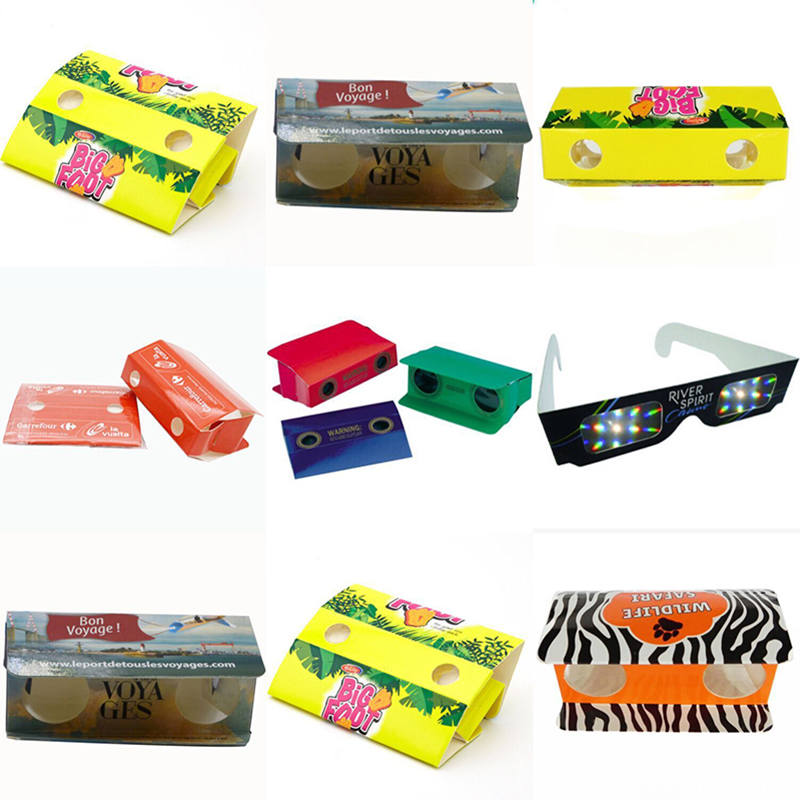 Promotional Paper Anaglyph 3D Glasses Paper 3D Glasses View Anaglyph Red/Blue 3D Glass for Movie Video