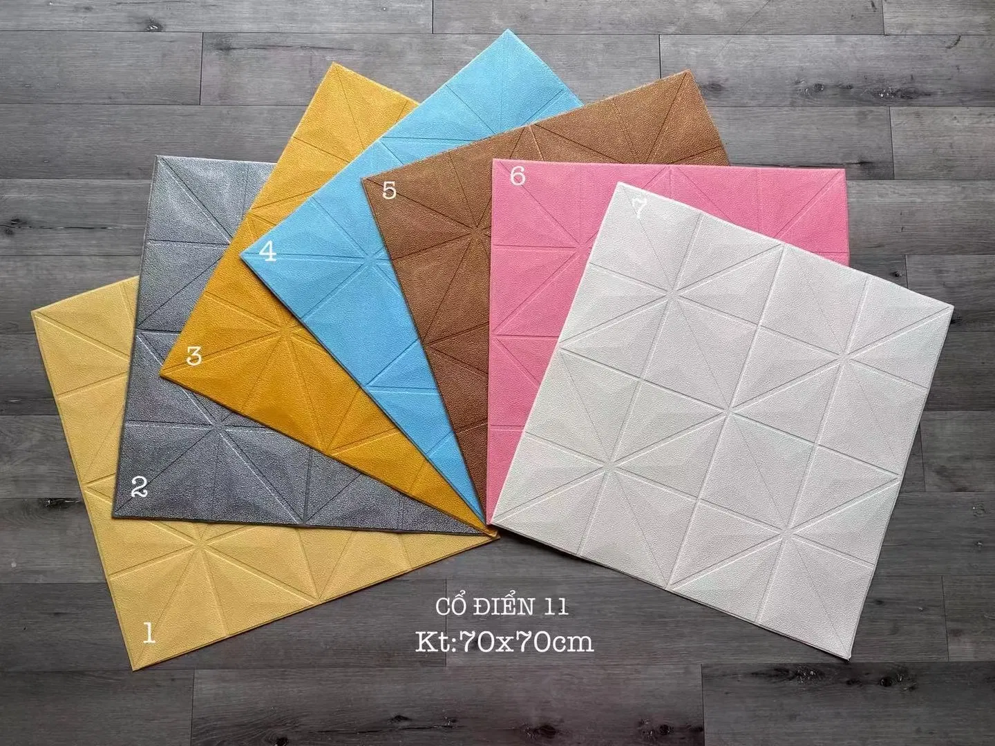 Waterproof PE Foam Wall Sticker for Ceiling and Wall Decoration 70*70cm