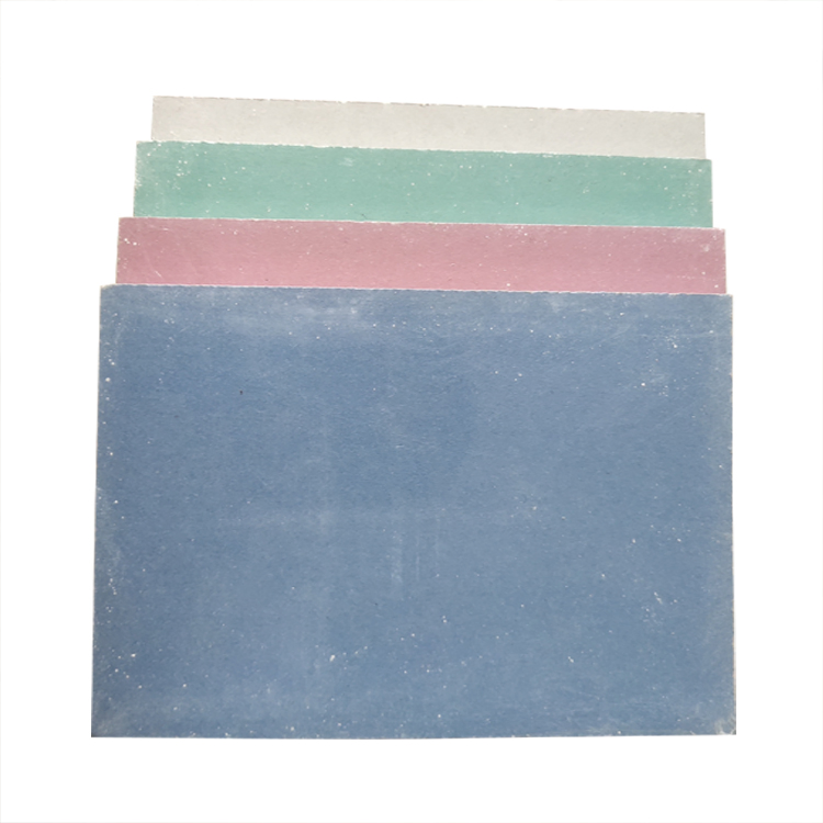 Waterproof Fireproofing Insulated Patterned Decorative Fibrous Drywall Gypsum Plasterboard