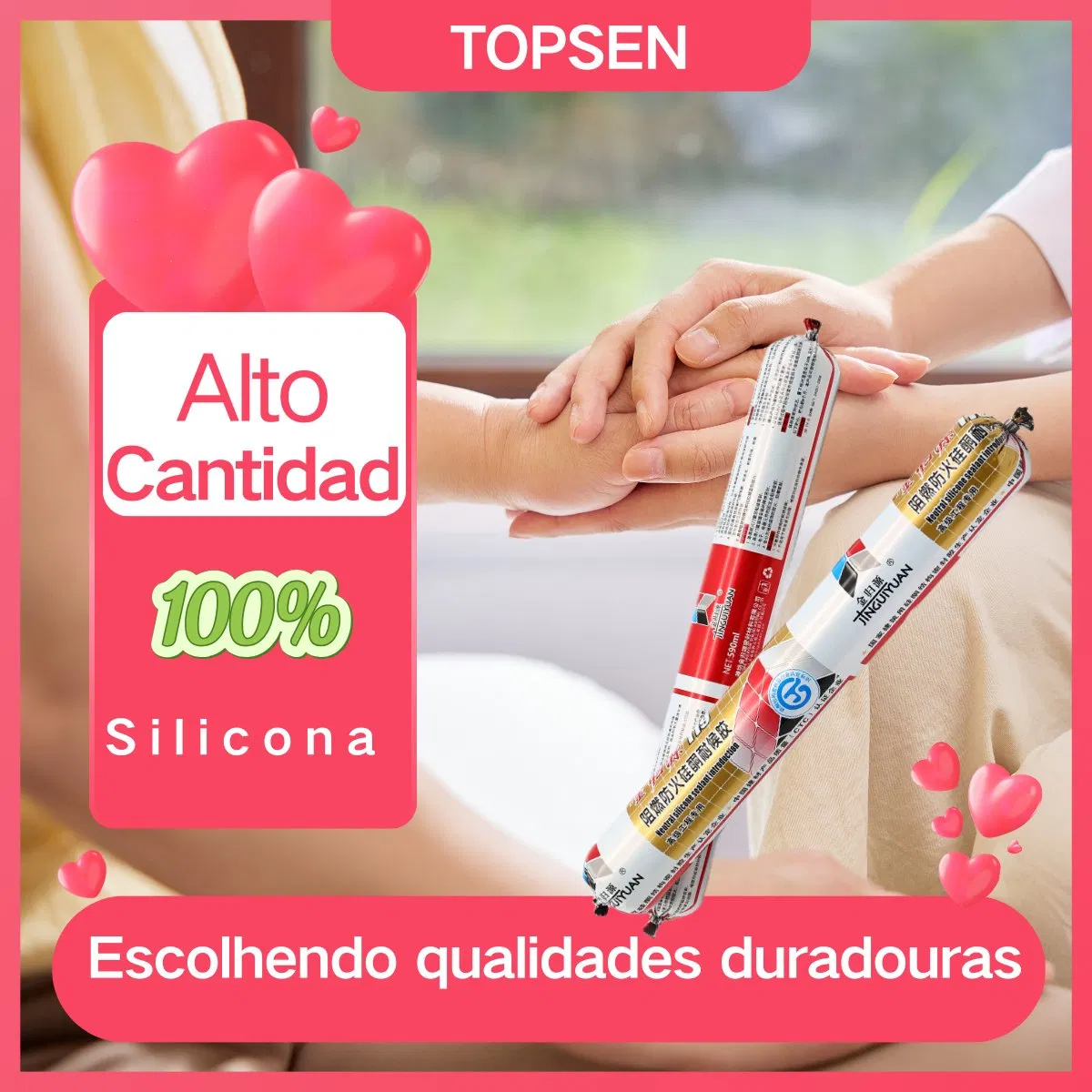 Silicone Estrutural PARA Vedacao Janelas Telhados Portas De Fachadas Vidro