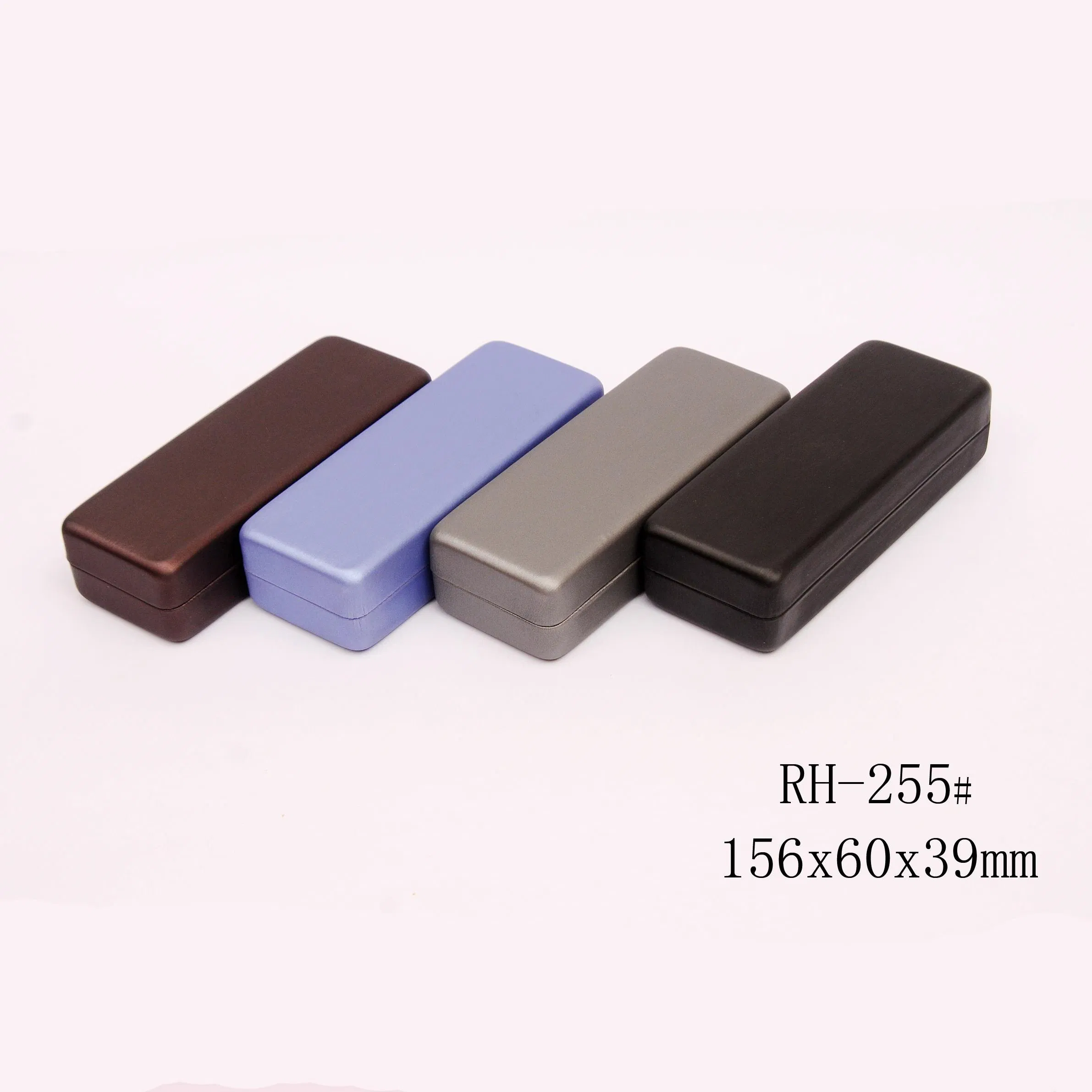 Portable Rectangular Eyewear Box Colorful Metal Basis Style Glasses Case