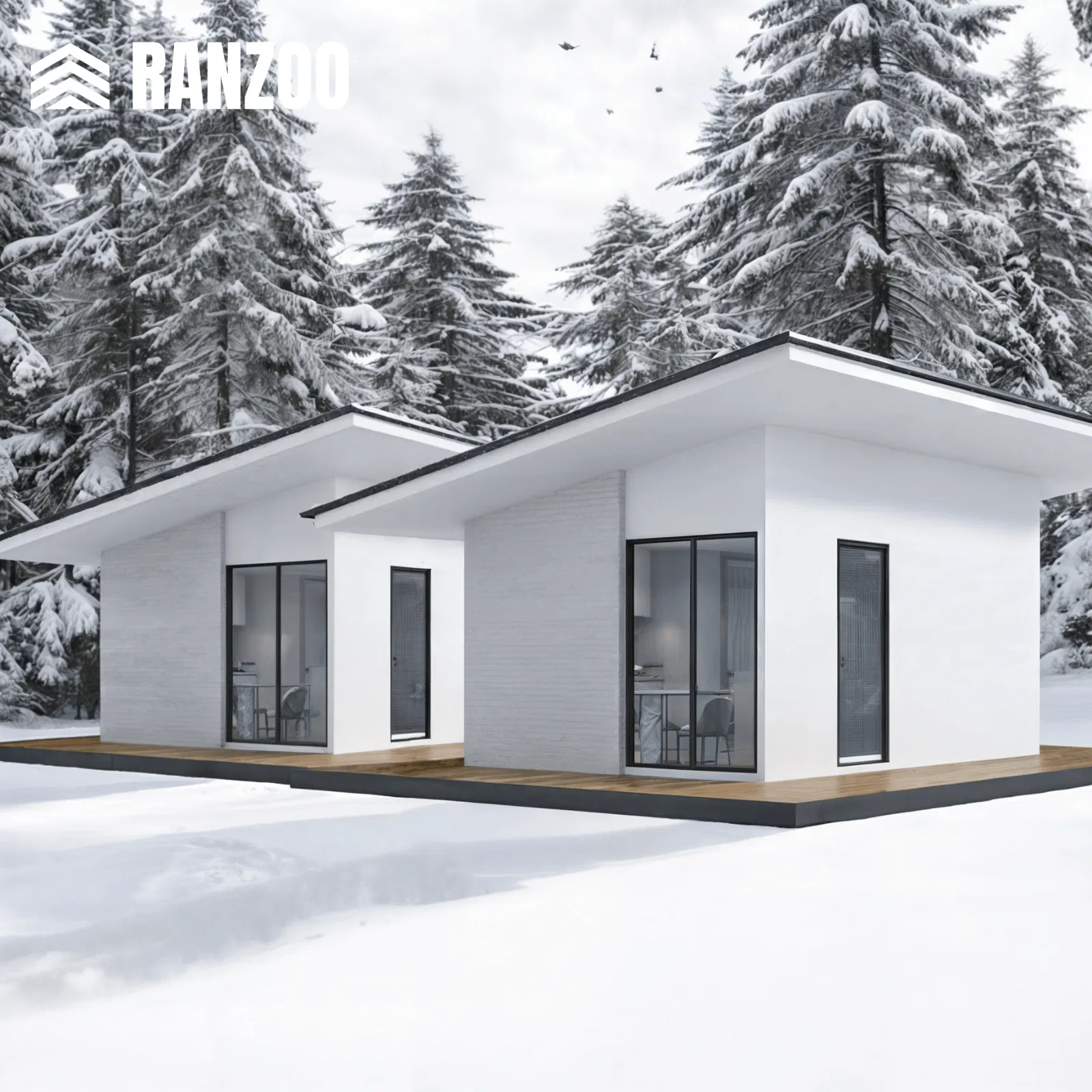 Ranzoo Portable Cabin with Advanced Insulation for Cold Climates