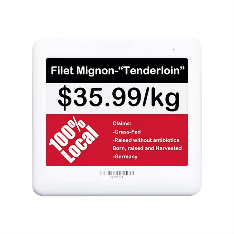 Multi Color Customizable Electronic Ink Screen Display with Electronic Price Tag Display