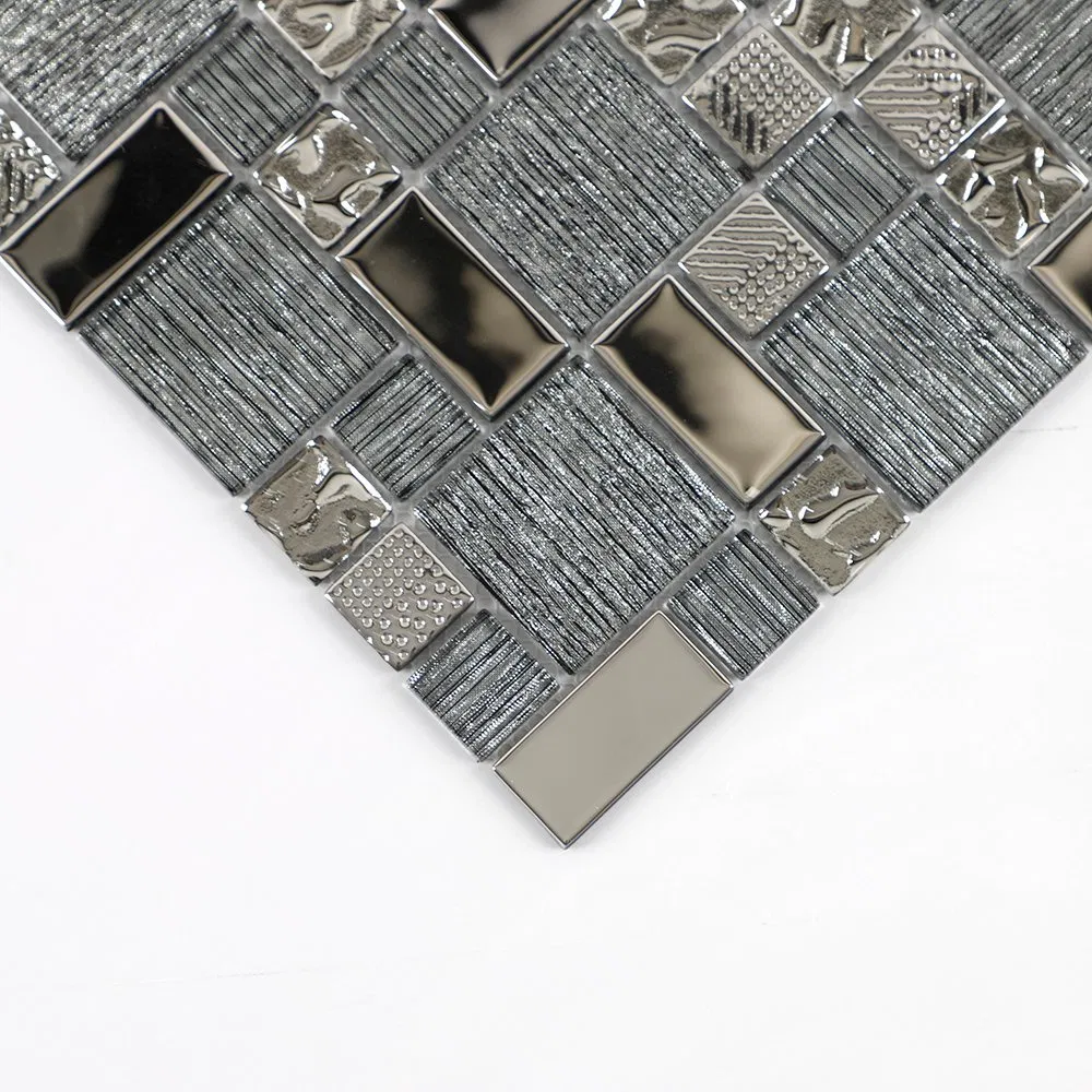 Eco-Friendly Green Recycled Glass Mosaic Tiles for Home Decor