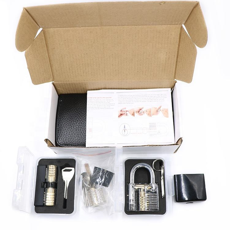 24 PCS Training Skill Three Practice Locks Lock Pick Repair Locksmith Set