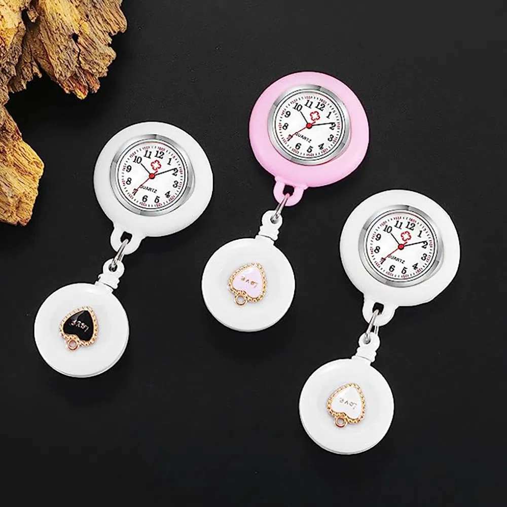 ICEN Pocket Watches Fashion Nurse Watch Keychain Fob Clock With Battery Doctor Medical Watch