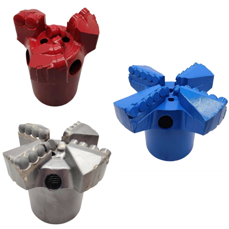Three Blade PDC Bit Diamond Concave Drill Bit for Water Well Drilling