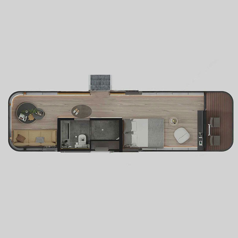 2024 Trending Prefab Tiny Mobile Home Cabin Modern Eco Mini Factory Space Capsule