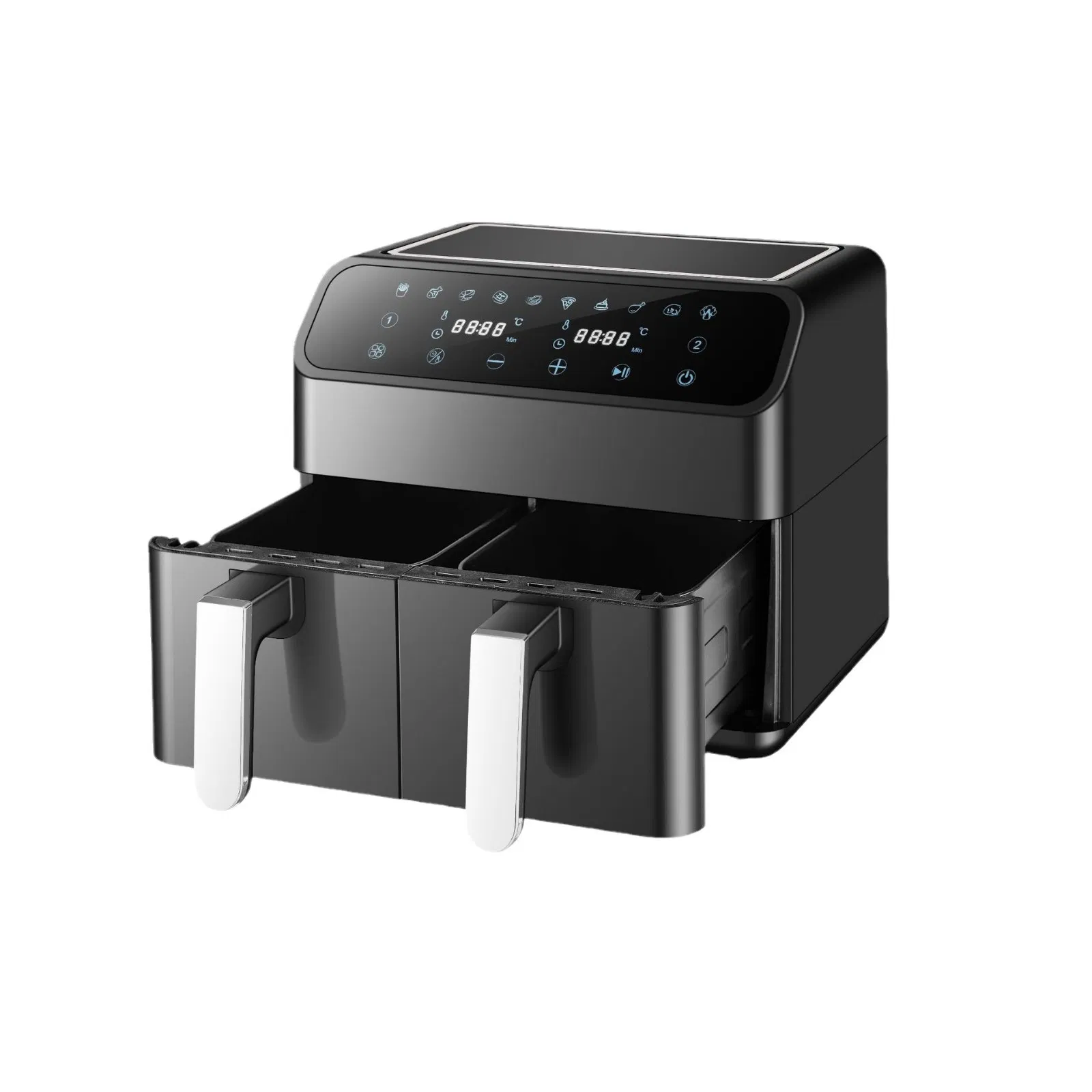 Effortless Multifunctional Precision Rapid Crisp Large Capacity Dual Basket Air Fryer Perfect for Kitchen Multiple Cooking Methods