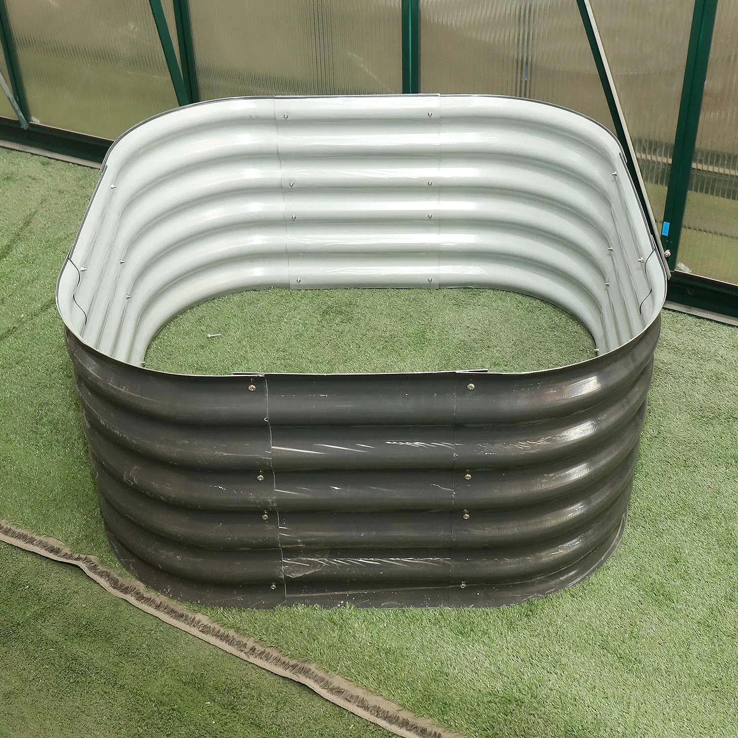 Metal Garden Fencing Raised Garden Bed for Seeding Modular 4