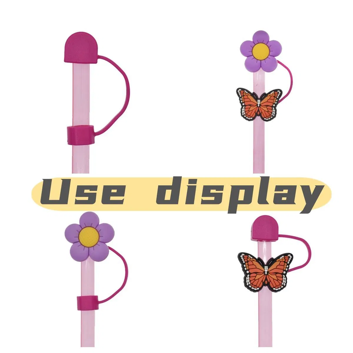 Cheerful NFL Team Charms for Stylish Glass Straws