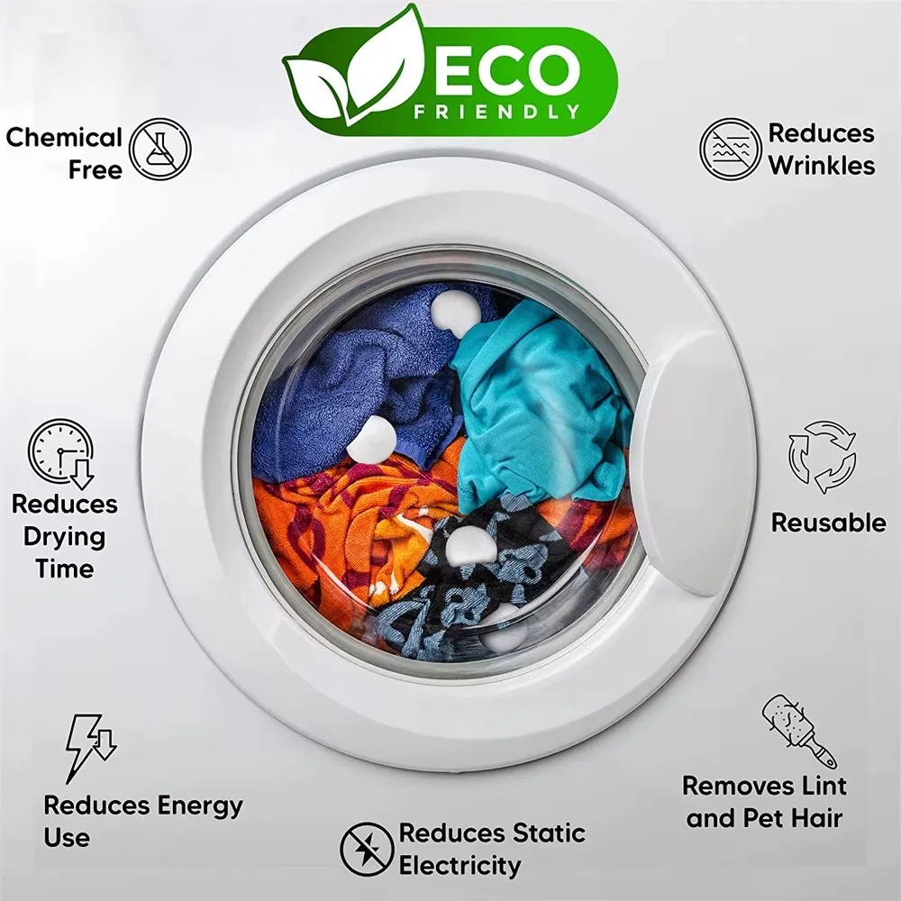 Wholesale Custom Reusable Natural Best Laundry Wool Dryer Balls for Washing Machine