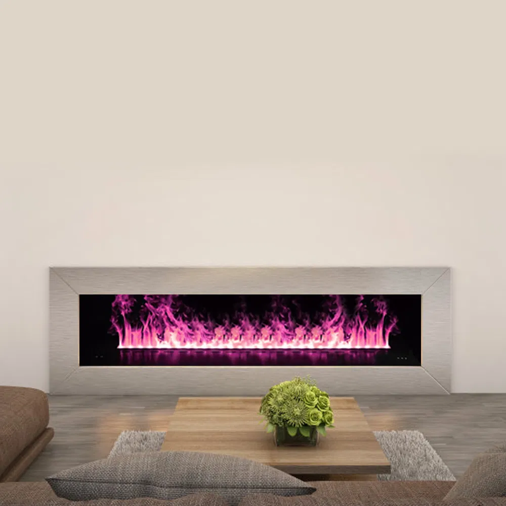 Custom Antomizing Clean Water 91 Inches 3D Vapor Steam Fireplace Water Vapor Fireplace Wall Insert